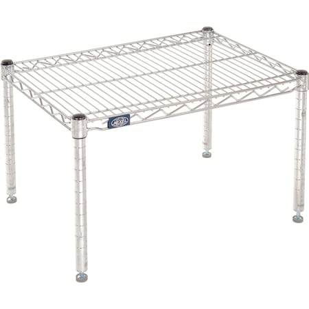 Nexel Chrome Wire Dunnage Rack, 30inW x 18inD x 14inH B2256496